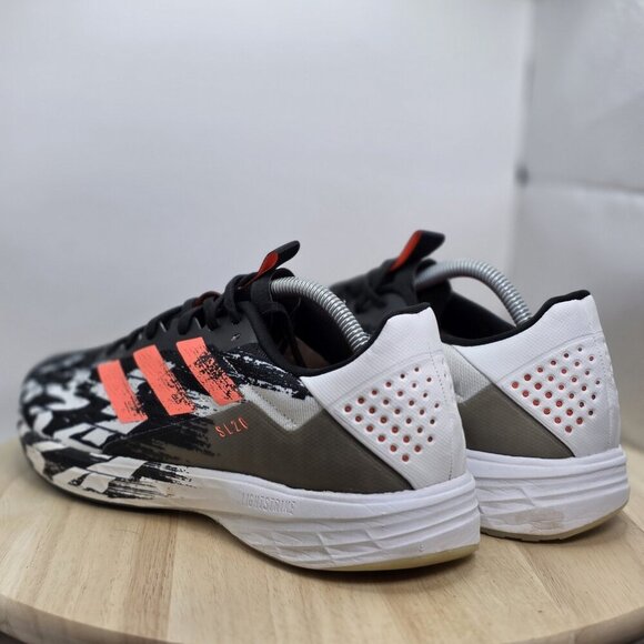 Mens 10 Adidas SL20 Japanese Calligraphy Running Shoes EF0804 Black White 2020 - Picture 7 of 10